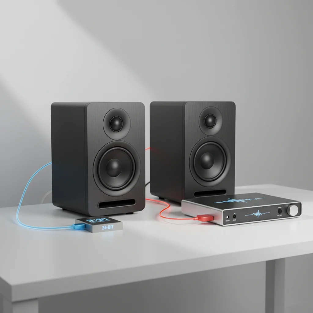 studio monitor bit depth