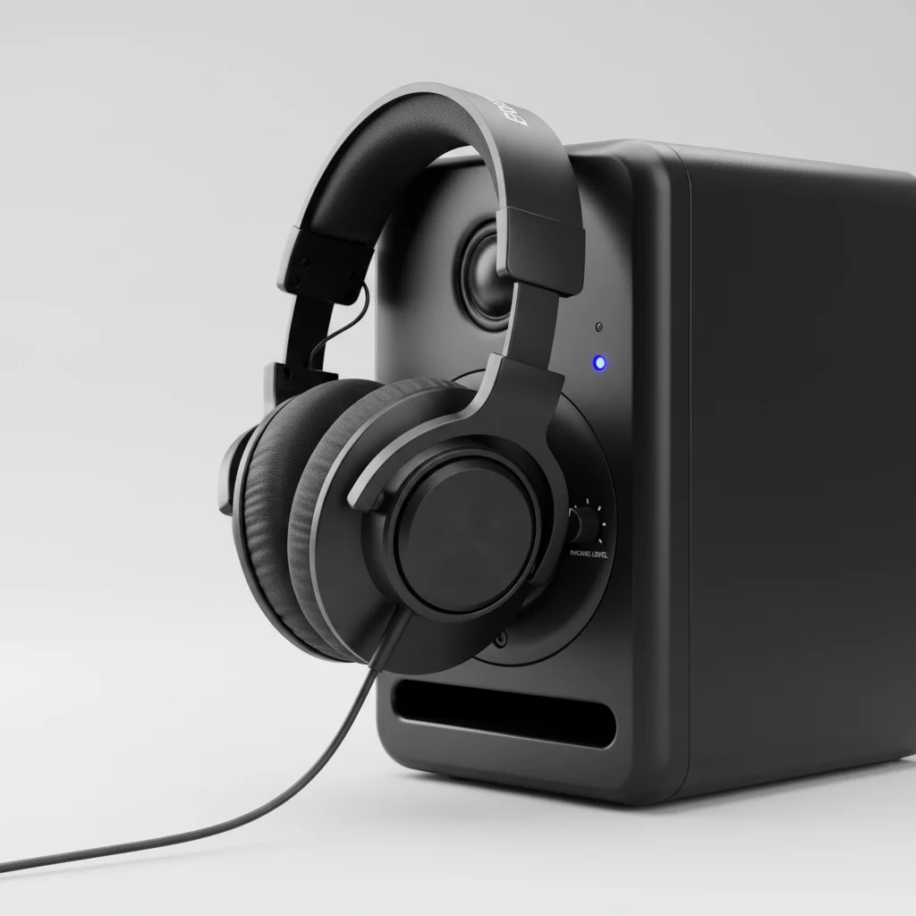 studio monitor headphone output